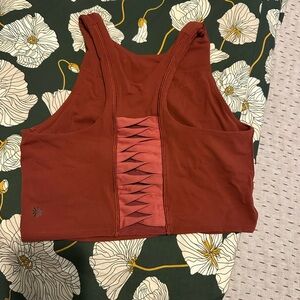 Athleta high neck sports bra crop top